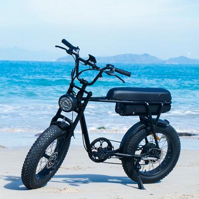 China Aluminum alloy 750w/1000w motor wheel bike strong fat tire electric bicycle for sale factory price comfortable riding electric bike for sale