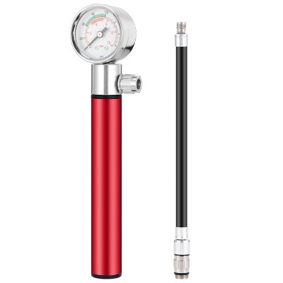 China Portable Intuitive 120 PSI Tire Pressure Dial Bicycle Pump Easy To Carry Bike Pump for sale