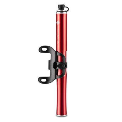 China 120 PSI High Pressure Portable Hose Bike Pump Aluminum Alloy Hidden Retractable Portable Pump Comes With Bracket for sale