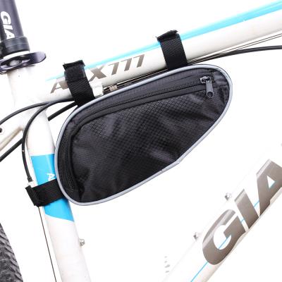 China Lightweight Waterproof Frame Bag For Cycling Accessories Repair Tool Storage Bicycle Front Top Tube Bag Triangle Pouch for sale