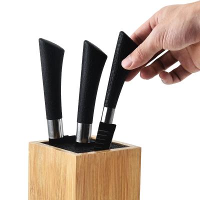 China Best Viable Wholesale Prices Vertical Rectangular Wooden Knife Rack for sale