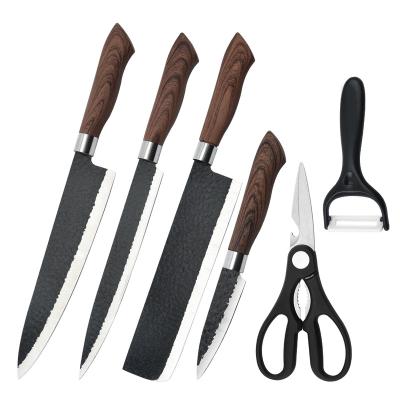 China Sustainable Factory Supply Direct Durability And Formability Kitchen Knife Set 6 Piece Set for sale