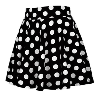 China Polka 2022 New Arrival Cute Women's Vintage Breathable Polka Dot Fashion Summer Girls Casual Mini A Line Skirt for sale