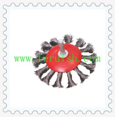 Chine Brosses TRT06 de roue de fil de Rod nouées par torsion et de plat à vendre