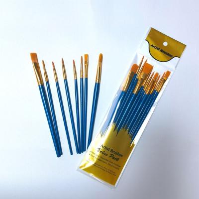 China Watercolor Paint Paint Brush Set for Artist Painting 12 Different Size Paint Brush for sale