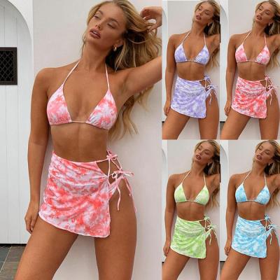 China 2021 Bikini Breathable Tie-Dye External Single Swimsuit Women's Swimsuit Separate Bikini for sale