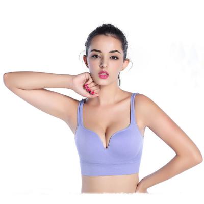 China Breathable Plus Size Bras For Women Seamless Bra With Pads Big Size Bralette Lift Up Vest Wireless Bra Dropshipping for sale