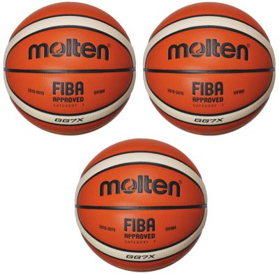 China Wholesale Price GG7X Basketbol GG7X Basquet Standard Size 7 Leather Melted Custom Basketball Deflated Basketball for sale