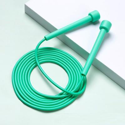 China Customized Hot Selling PVC Adjustable Plastic Handle Kids Steel Wire Rope Jump Rope Customized Jump Rope for sale