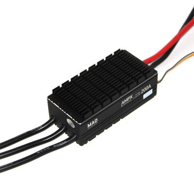 China Good Running AMPX 200A 5-14S Low Voltage Crazy High Quality Brushless Electronic Motor Speed ​​Controller for sale