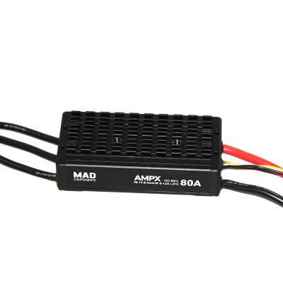 China Good Running AMPX 80A 5-14S High Efficiency CRAZY Brushless ESC For Quadcopter Drone Model for sale