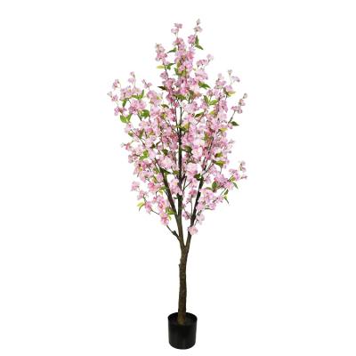 China Romantic 6ft High Quality Environmental Artificial Cherry Blossom Flower Tree Rose for sale