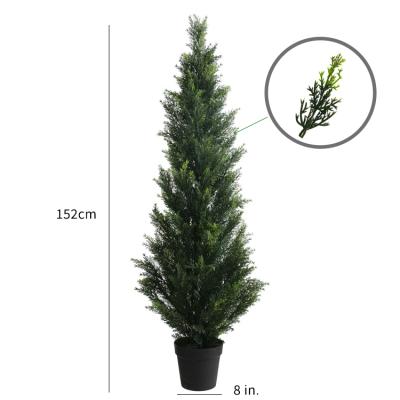 China Environmental wholesale artificial cedar bonsai topiary trees for sale for sale