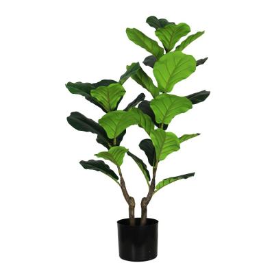 China Eco-friendly Artificial Fiddle Leaf Fig Plants Plastic ficus lyrata pandurata tree for sale for sale