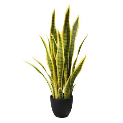 China Environmental Tabletop Decoration Office Garden Sansevieria Fake Snake Plants Artificial Bonsai for sale