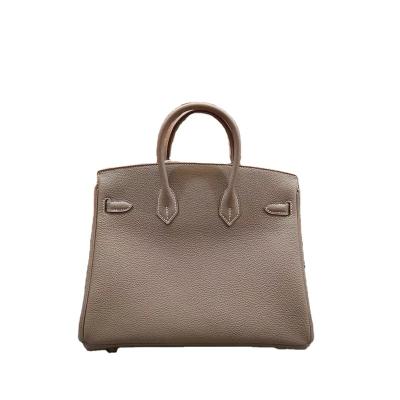 China Key Locks All-match Style 25 Lychee Cowhide Leather Platinum Classic Bag Fashion Togo Leather Women's Layer Texture Handbag Tide for sale