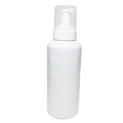 China High Quality Eco-friendly 500ml White Round Face PET Foam Foam Plastic Pump Bottle for sale