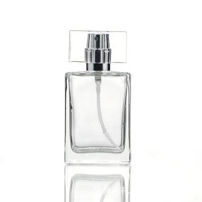 China 35ml 50ml Travel Recyclable Glass Sub-bottle Transparentb Perfume Portable Spray Bottles Cosmetic Packaging Perfume Bottle for sale