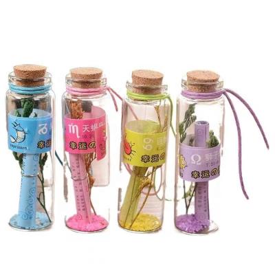 China China Recyclable Trustworthy Supplier Clear Glass Cork Bottle Diy Gift Bottle Wish Bottle With Cork for sale