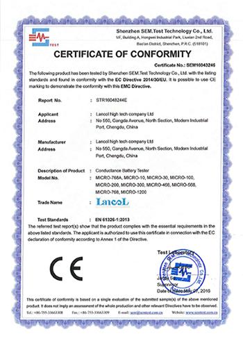 CE - Chengdu Lancol High Tech Company Ltd.