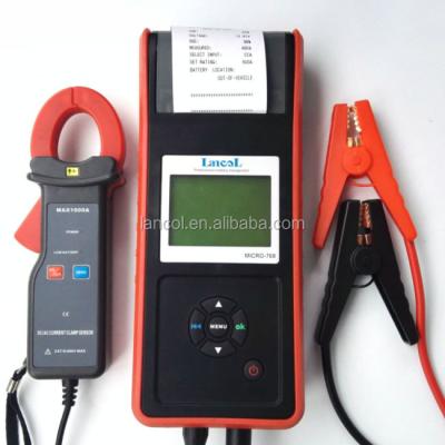 China With Printer/AMP Clamp 12V Digital Car Battery Tester With Printer LED Screen Multi-Languages ​​MICRO-768A/SOH SOC CCA IR for sale