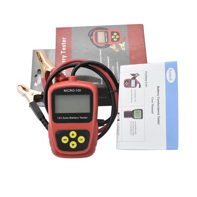 China 12V Car Battery Tester Motor Vehicle Battery Analyzer AGM GEL MICRO-100 for sale