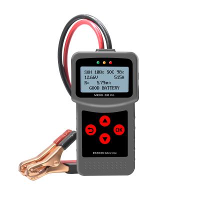 China 12V Motorcycle Battery & New Product MICRO-200 Motorcycle Battery Tester 12v 24v Car Battery System Tester Pro Digital Car Battery System Tester With Metal Clamp for sale