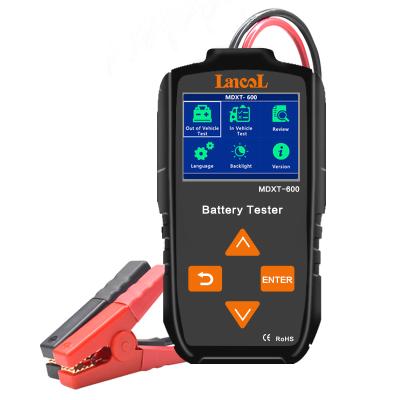 China Automotive Color Dosplay 12V 24V LCD Battery Installation Tester Controller MDXT-600 Digital Battery Analyzer for sale