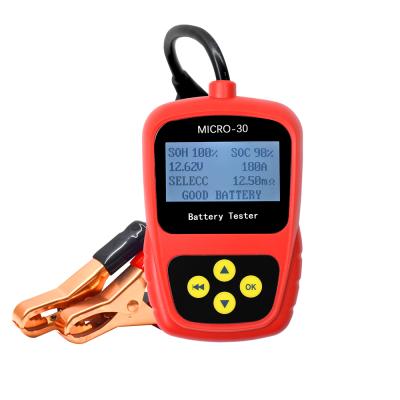 China 12V Multi-languages ​​Motorcycle Battery Tester Auto Analyzer MICRO-30 MICRO-30 for sale