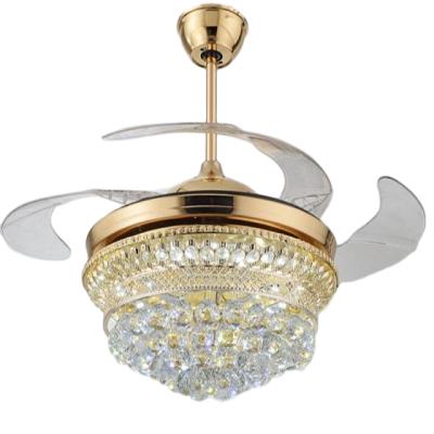 China China Ceiling Fan High Quality Bladeless Decorative Crystal Wedding Ceiling Fan for sale