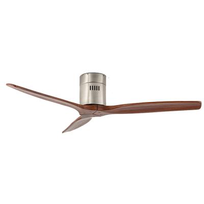 China Hot Sale Cheap Price Ceiling Fan Wood Forward And Reverse Wall Fan With Remote Control Light Decorative Bladeless Wood Ceiling Fan for sale