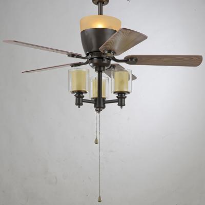 China Household Plywood Material Decorative Ceiling Fan And Ceiling Fan Light Fancy Light For Home for sale