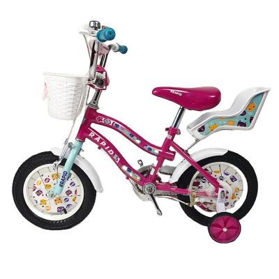 China Carbon Fibre High-quality kids bike 12 14 16 18 20 inch  pink children's bicycle with baskets suitable for children bike for sale