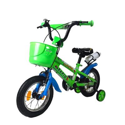 China Steel Wholesale cheap price green kids bike design carbon fibre frame for kids children 12 20 inch kids bicycle for sale