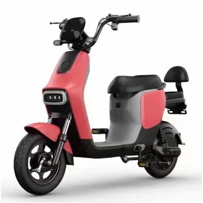 China Steel Frame+Plastic Cover Hot selling electric motorcycle scooter 350W 48V two wheels electric moped with pedal for sale for sale