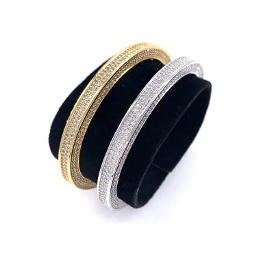 China 2022 High Quality Open Bangle Full Rhinestone Druzy Bracelet FASHIONABLE for sale