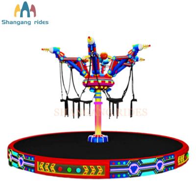 China Fairground Best Selling Outdoor Kids Lighting Bungee Trampoline Jumping Equipment For Sale for sale