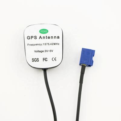 China 28 dbi 30 dbi 1575.42MHz 5 Meter Blue SMA Auto Receiver External Antenna 39*46.3mm Fakra MCX MMCX GPS Glonass Beidou for sale