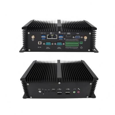 China Expert Industrial Fanless Laptops Win10 Linux 6*COM GPIO 4G SIM VGA H0M Desktop PC i5 8250U i7 7500U 2*DDR4 2*Lans Mini Watchdog for sale