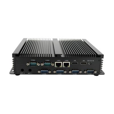 China PC 4K HTPC HD VGA 2*LAN 4*COM 4*USB3.0 Wi-Fi, Fanless Mini Desktop Computer 0.00 System 0.00 DB Topton Intel Fanless Mini 5th Gen i3 CPU Win10 Pro for sale