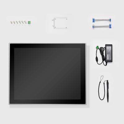 China Touch Screen 15 Inch Fanless Industrial Tablet PC Inte i7 i5 J1900 LCD IP65 Capacitive Touch Screen All In One Computer 2xLans 2xCOM GPIO for sale