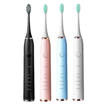 China Shell Customized Commercial Electric Toothbrush Battery Operated Kit Waterproof Sonic Electric Toothbrush with Main Stand for sale