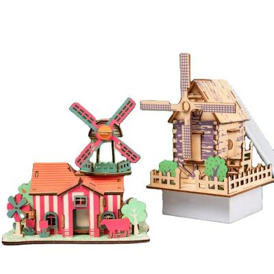 China Cartoon Toy Custom Kids Wooden 3D Jigsaw Puzzle Toys Toddler Puzzles DIY Child's Play Room Puzzles Customized for sale