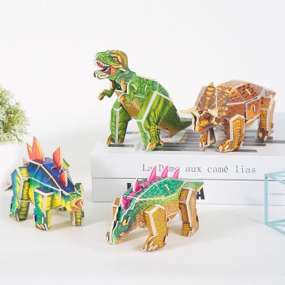 China Cartoon toy dinosaur puzzle toys storage en wood pour kids puzzle madera infant IQ game intelligence number slide puzzle for sale