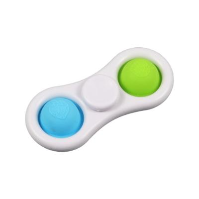 China Hot Selling Silicone Gamer Bouncing Wiggle Best Design Hand Spinner Rotating Single Ripple Mini Hand Held Toy for sale