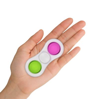 China Silicone 2021 the most popular fingertip gyro toy in Amazon hand spinner toys yonix spinner bubble sensory toys for sale