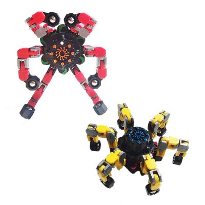 China ABS the most popular plastic gyroscope for children rotating toy mechanical gyroscope deformable gyroscope for sale