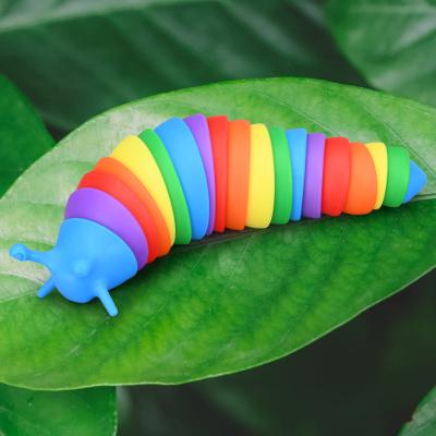 China New Fashion Fingertip 3d Slug Toy Ingot Toy For All Ages 3d Printed Toy Small Gift Slug ODM for sale