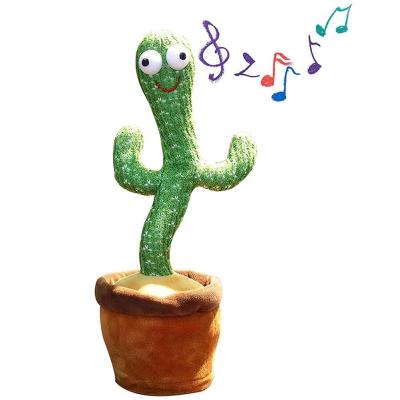 China Cotton Home Decor Gift Lovely Talking Toy Cactus Doll Speak Talk Sound Record Repeat Toy Kawaii Cactus Plush Stuffed Toys for sale