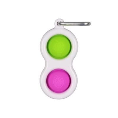 China Customizable Silicone Stress Squeeze Toys Anti Wiggle Toy Set Sensory Key Chain for sale